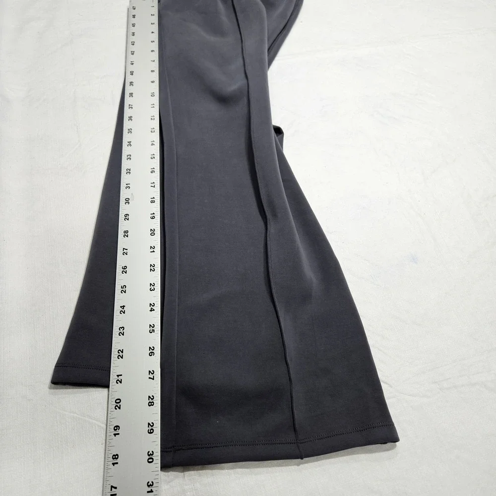 G4free Wide‎ Leg Lounge Pants Charcoal Gray Elastic Waist Comfort Size M